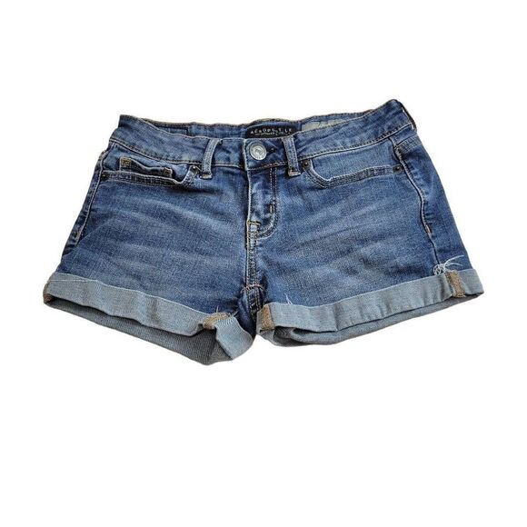 Aeropostale midi denim shorts 00 - Picture 1 of 5